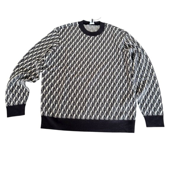 Emporio Armani 7V1MXX Geometric Print Men's crewneck sweater, Size XL - Picture 7 of 12
